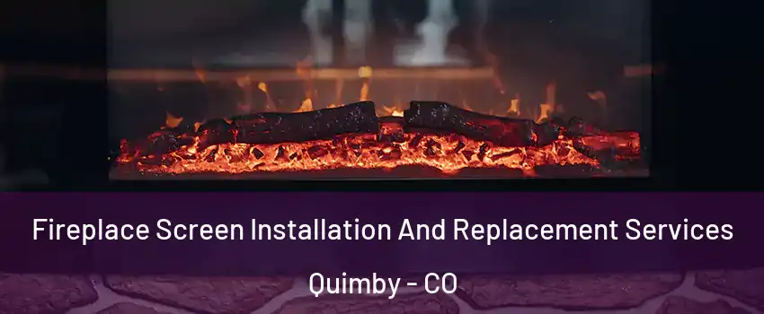 Fireplace Screen Installation And Replacement Services Quimby - CO